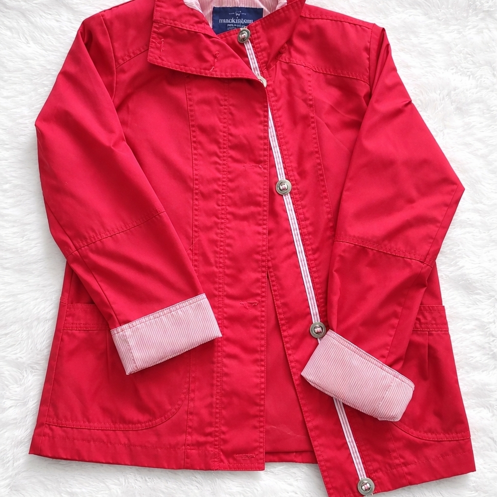 Mackintosh New England Rain Jacket Womens M Red Waterproof Coat